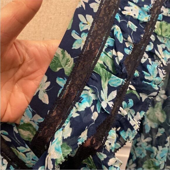 Zimmermann 100% viscose Floral Green Wrap Dress, L - Picture 7 of 16